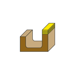 Klein® Bowl and Tray Router Bit - 1/4" Shank