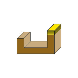 Klein® Pattern Mortising Router Bit - 1/2" Shank