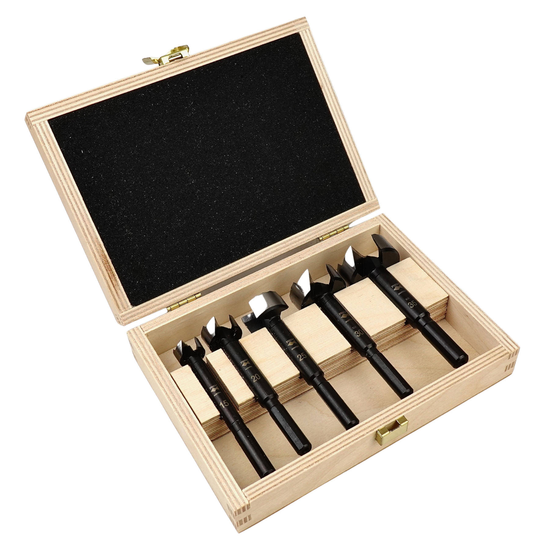 Fisch® 5pce Metric Wave Cutter Forstner Bit Set