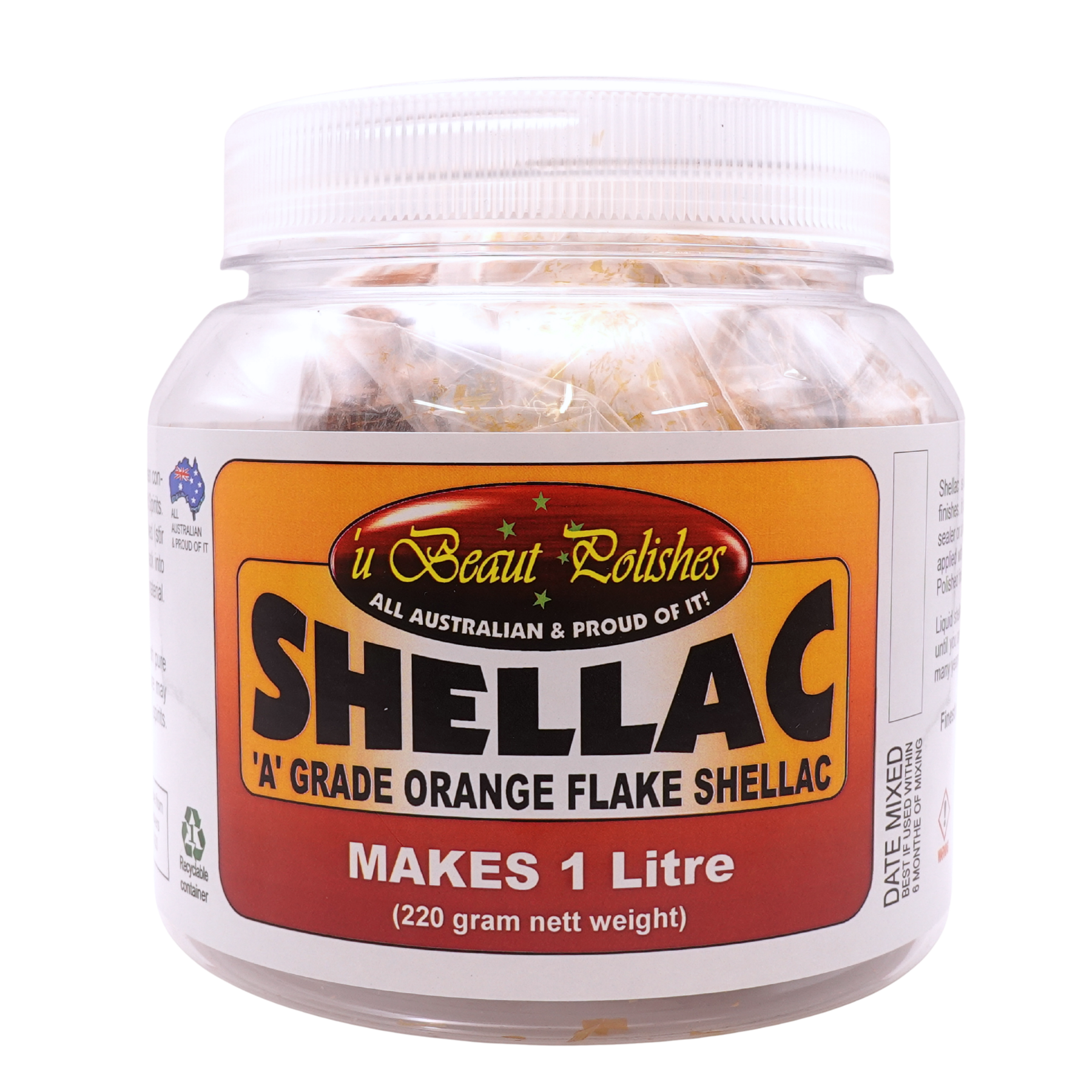 U-Beaut® Shellac Flakes 220g