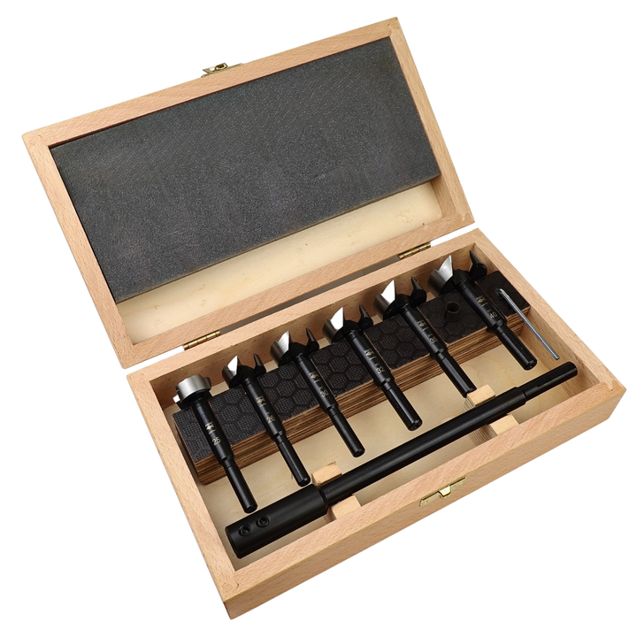 Fisch® 8pce Metric Wave Cutter Forstner Bit Set