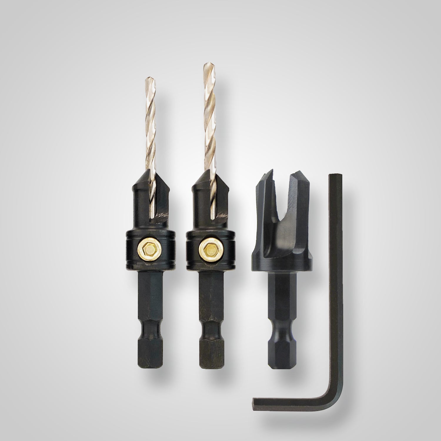 3Pce Countersink & Plug Cutter Set