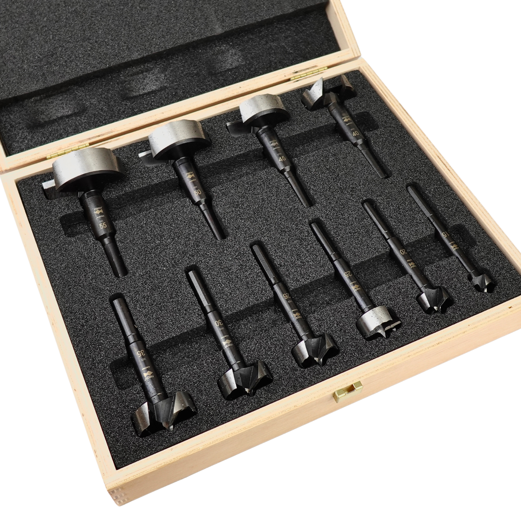 Fisch® 10Pce Metric Wave Cutter Forstner Bit Set