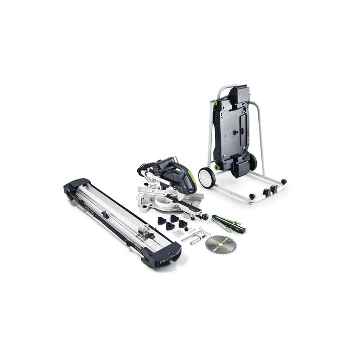 KS 60 KAPEX 216mm Slide Compound Mitre Saw with LED Spotlight Set