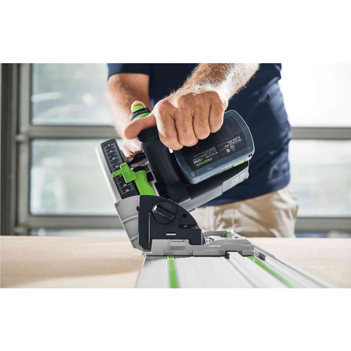 Festool® TSC 55K 18V 160mm Cordless Plunge Saw 5.0 Ah XL Set in Systainer with 1400mm Rail