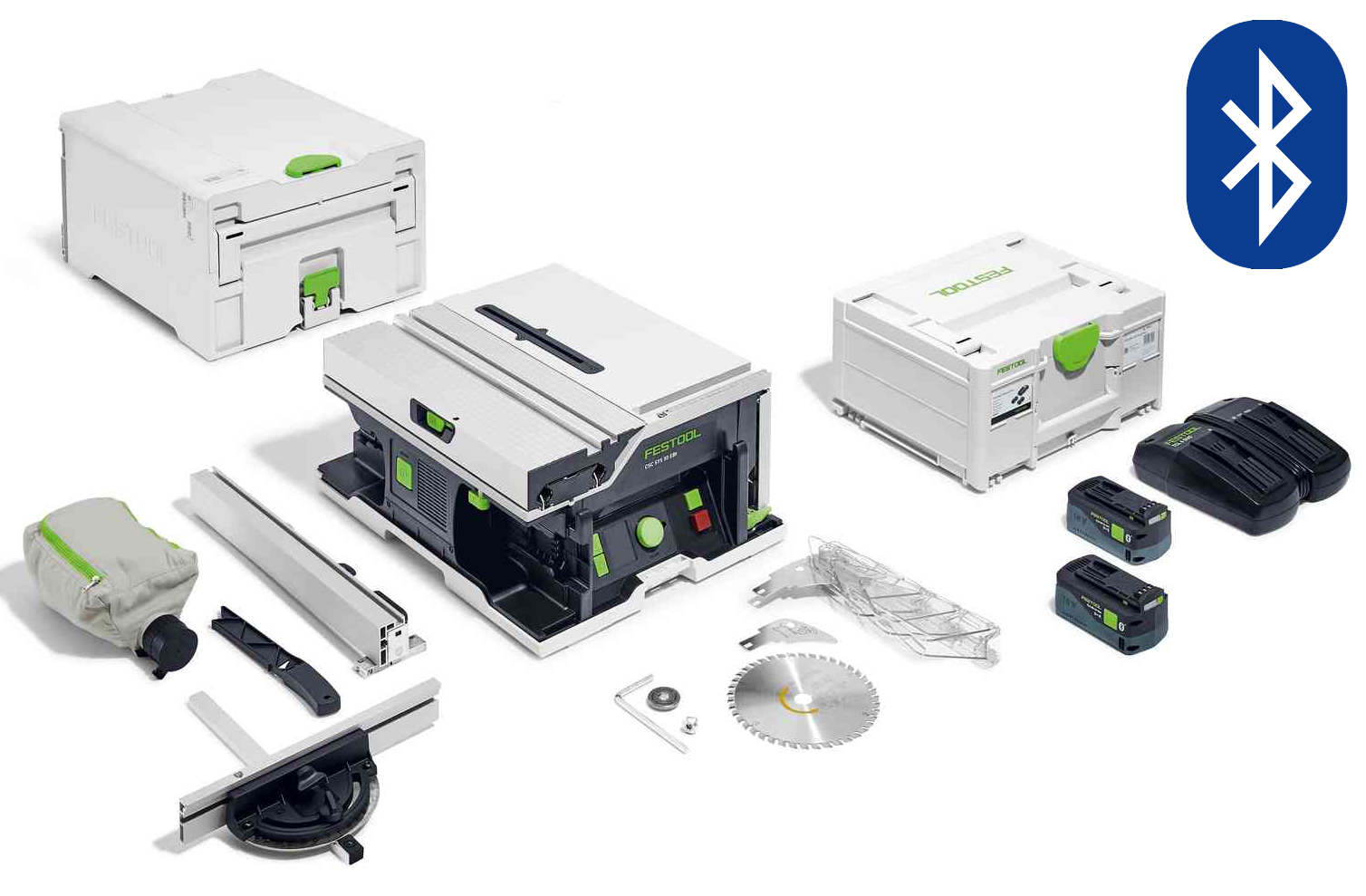 CSC SYS 50 18V Cordless 168mm Systainer Saw 5.0Ah Bluetooth Set - Image 3