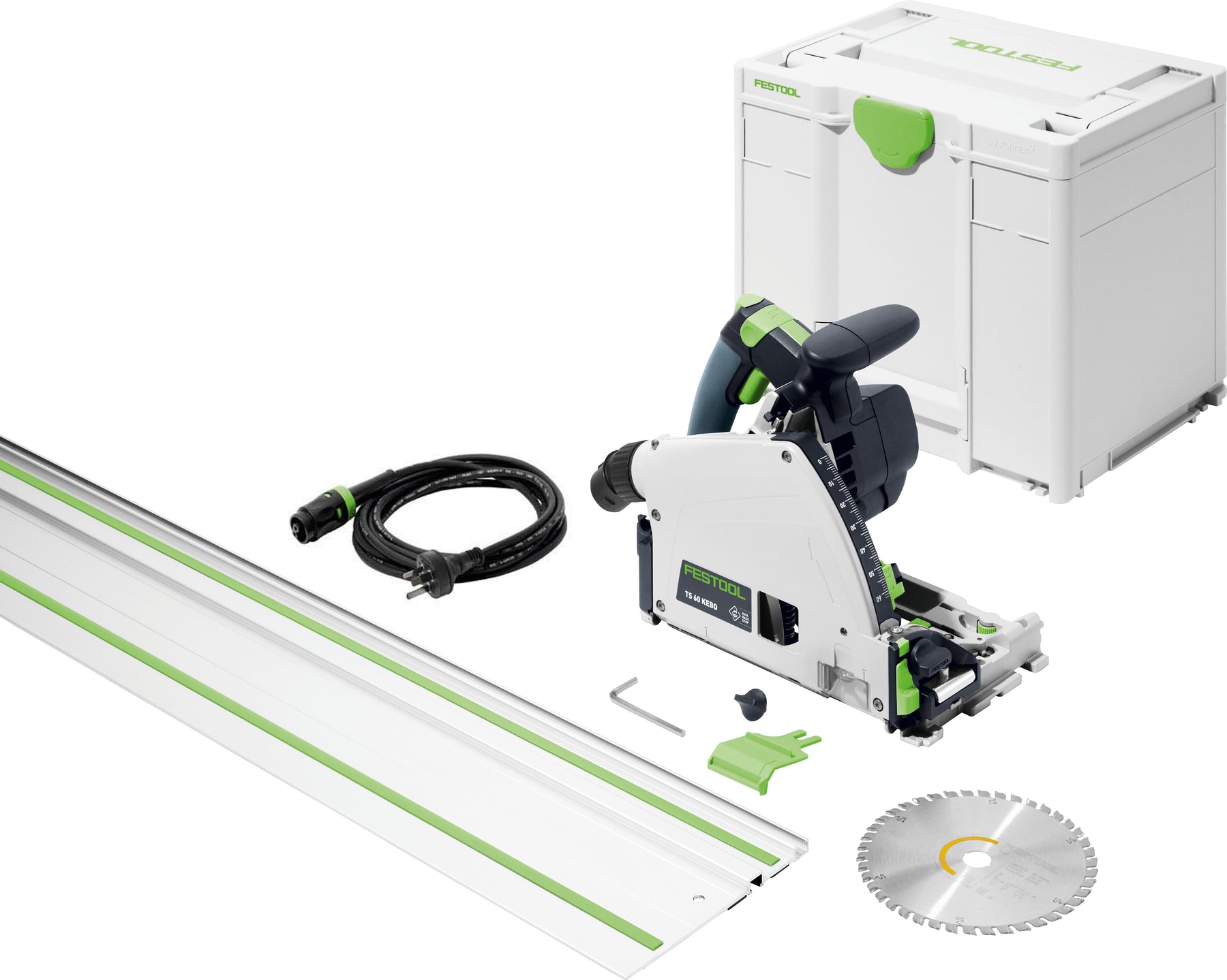 TS 60K 168mm Plunge Cut Saw in Systainer with 1400mm Rail - Image 4