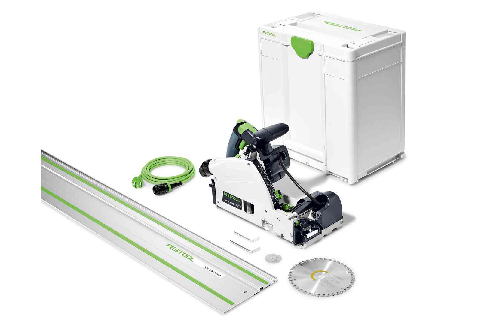 TSV 60K 168mm Plunge Cut Scoring Saw in Systainer with 1900mm Rail - Image 2