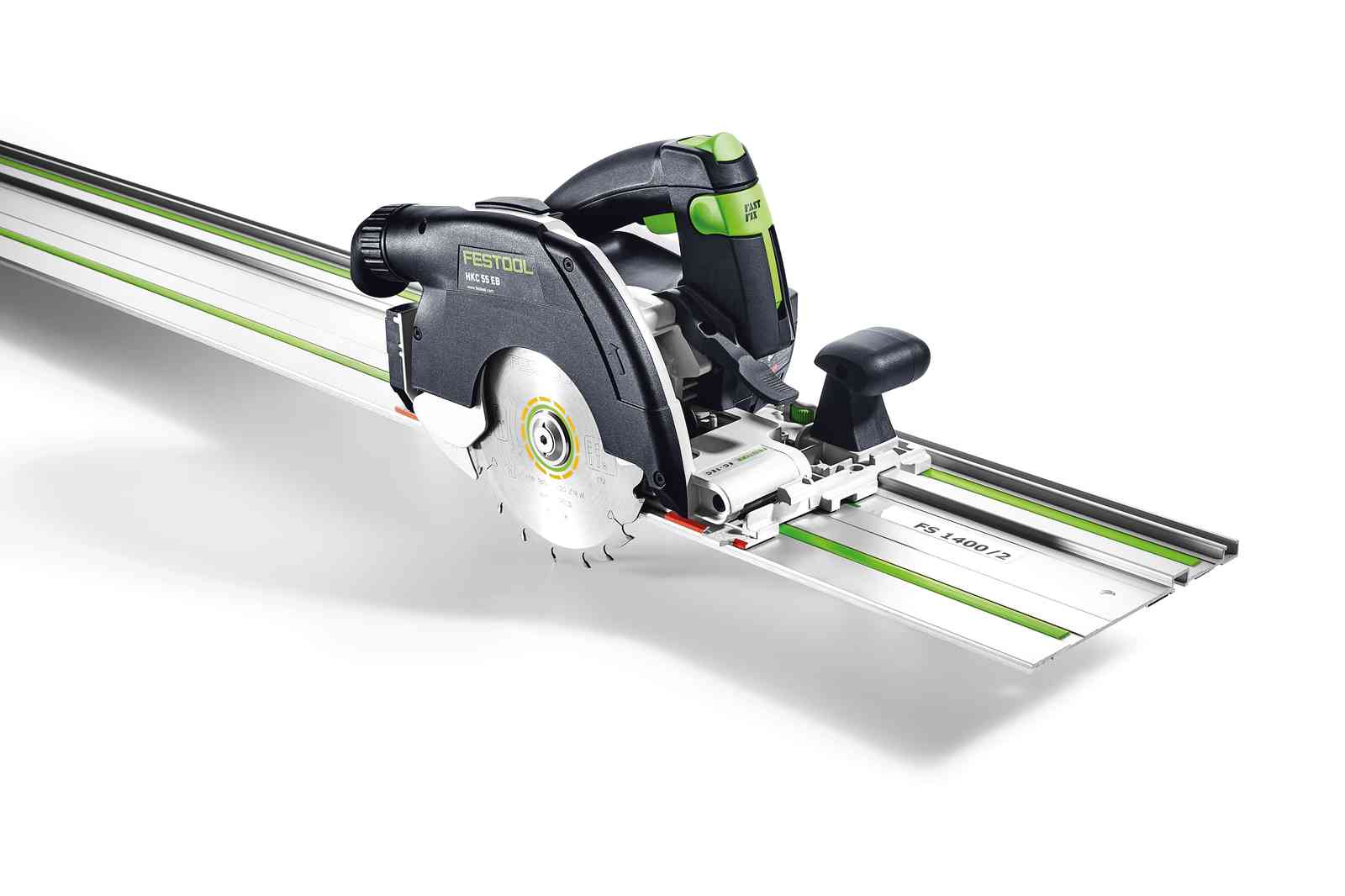 HKC 55 18V 160mm Cordless Circular Saw 5.0Ah Bluetooth Set in Systainer with 250mm Cross Cut Rail - Image 3