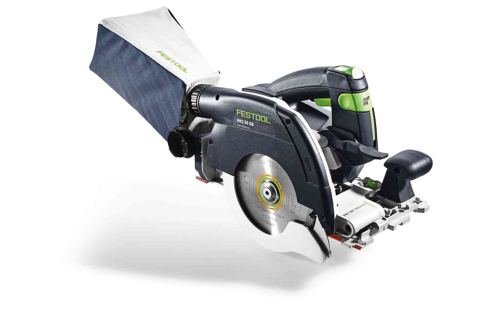 HKC 55 18V 160mm Cordless Circular Saw 5.0Ah Bluetooth Set in Systainer with 250mm Cross Cut Rail - Image 4