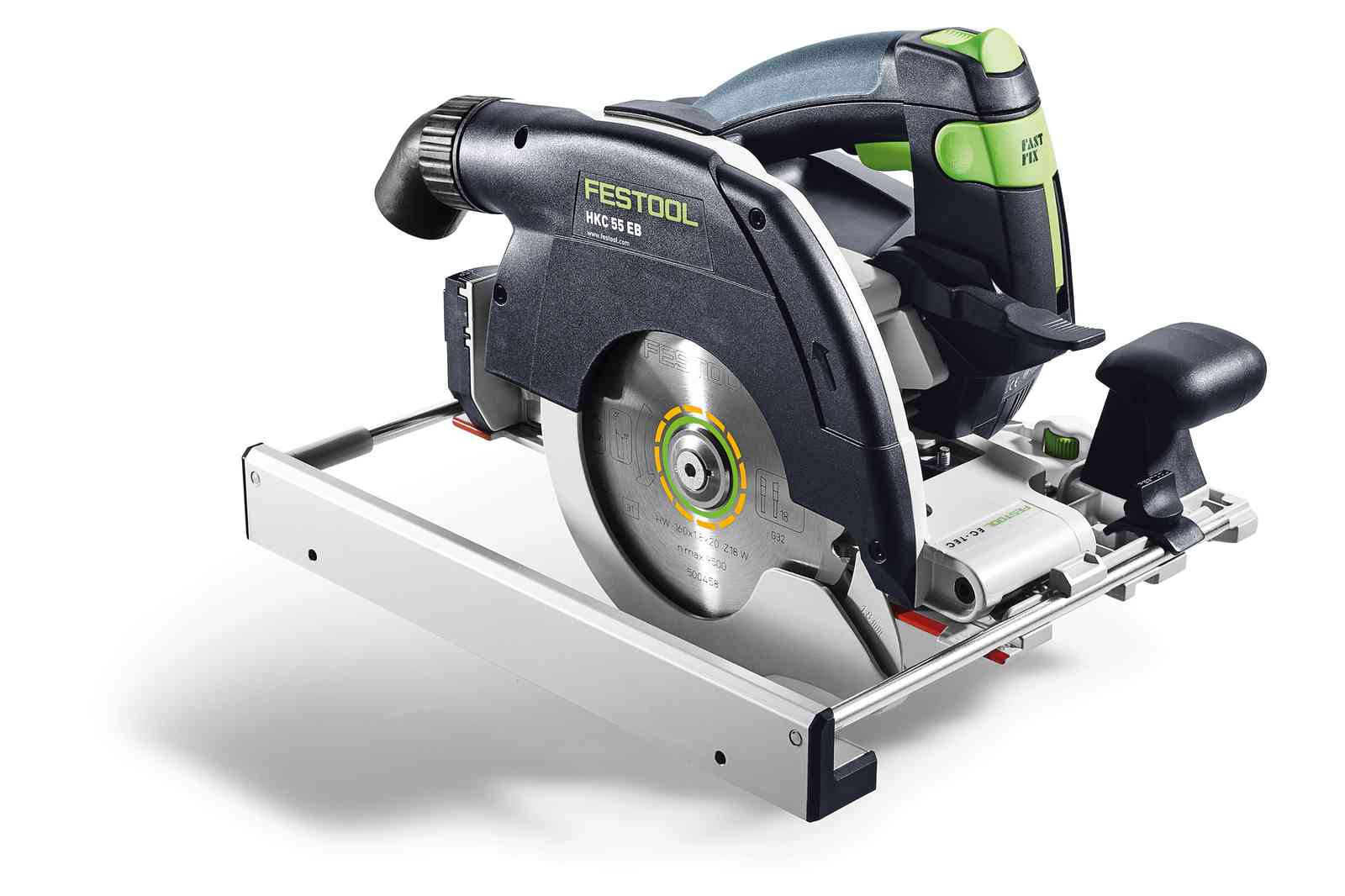 HKC 55 18V 160mm Cordless Circular Saw 5.0Ah Bluetooth Set in Systainer with 250mm Cross Cut Rail - Image 9
