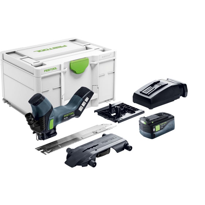 ISC 240 18V 240mm Cordless Insulation Saw 5.0Ah Bluetooth Set in Systainer