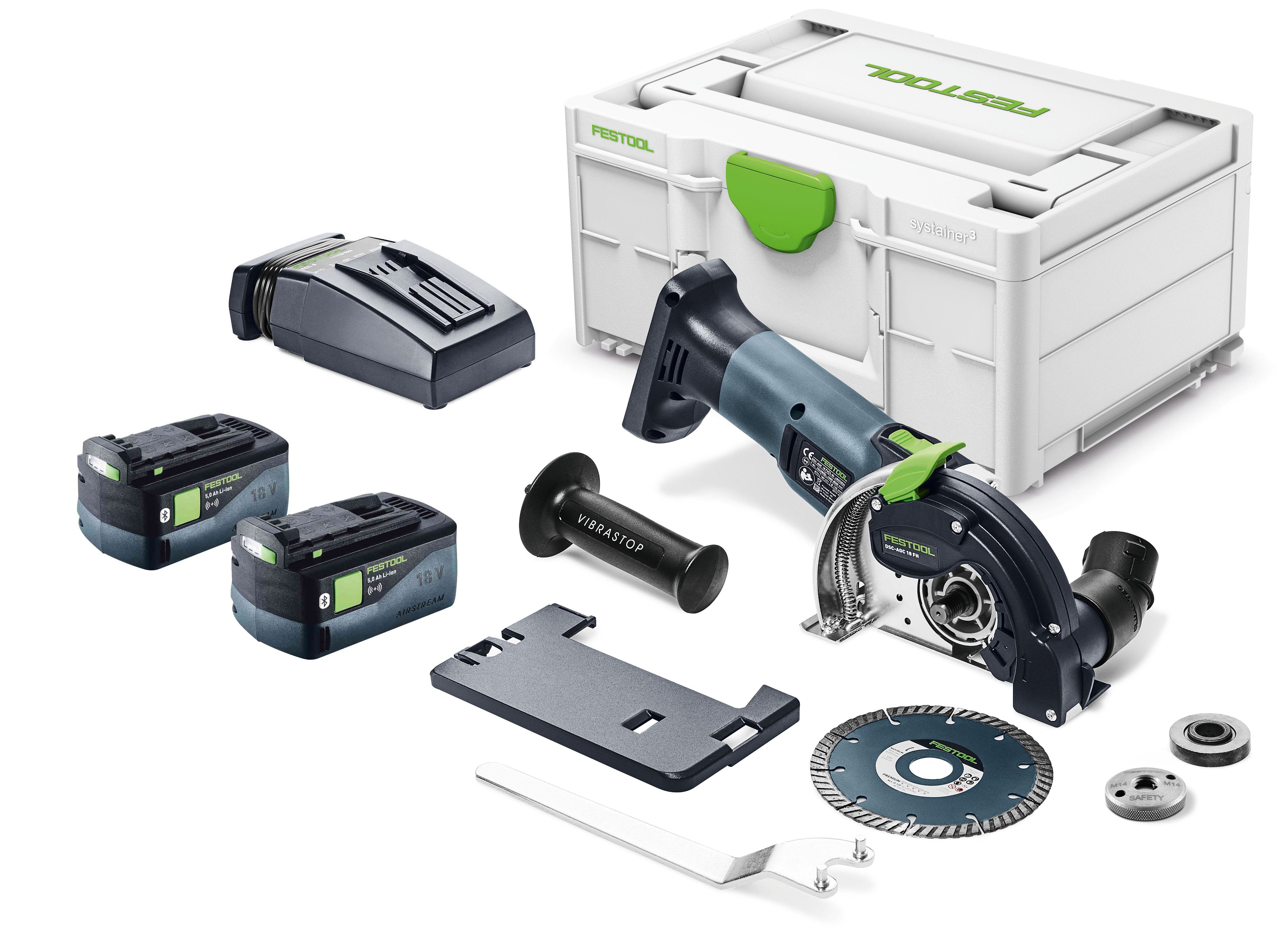Control System Free Hand DSC-AGC 18V 125mm Cordless Freehand Diamond Cutting System 5.0Ah ...