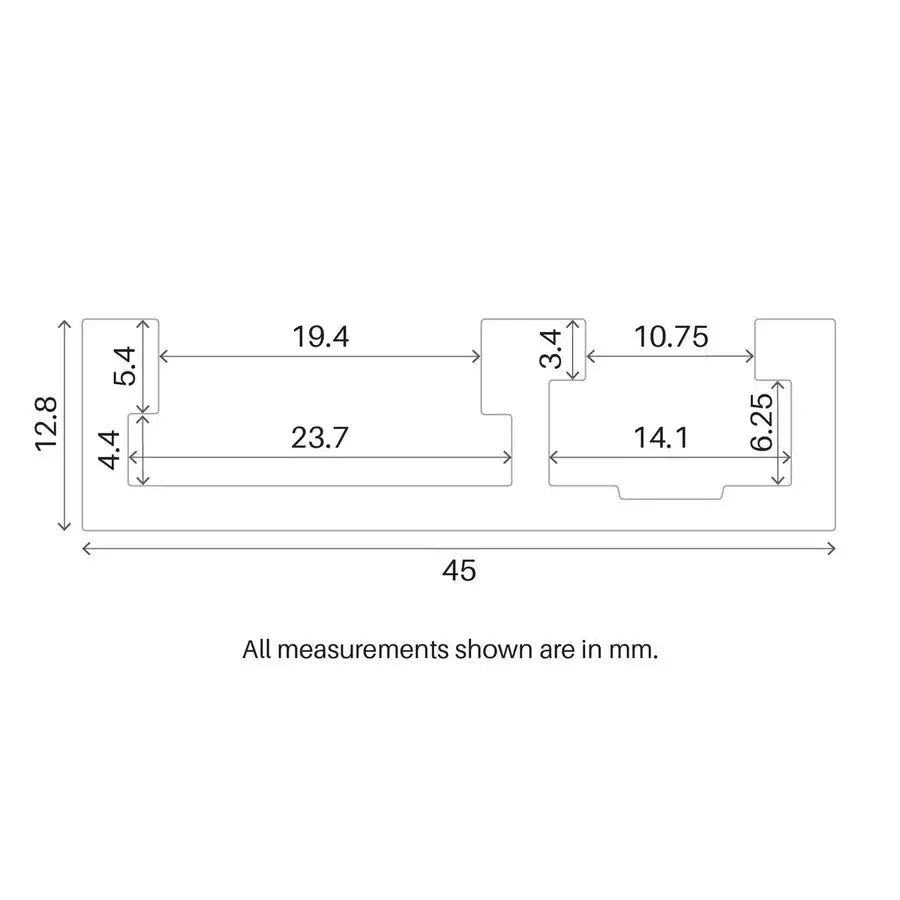 Torquata® Combined Mitre & T-track Aluminium - 1015mm