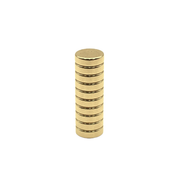Harrison's Hardware® Rare Earth Magnets Gold Plated 10 Pack