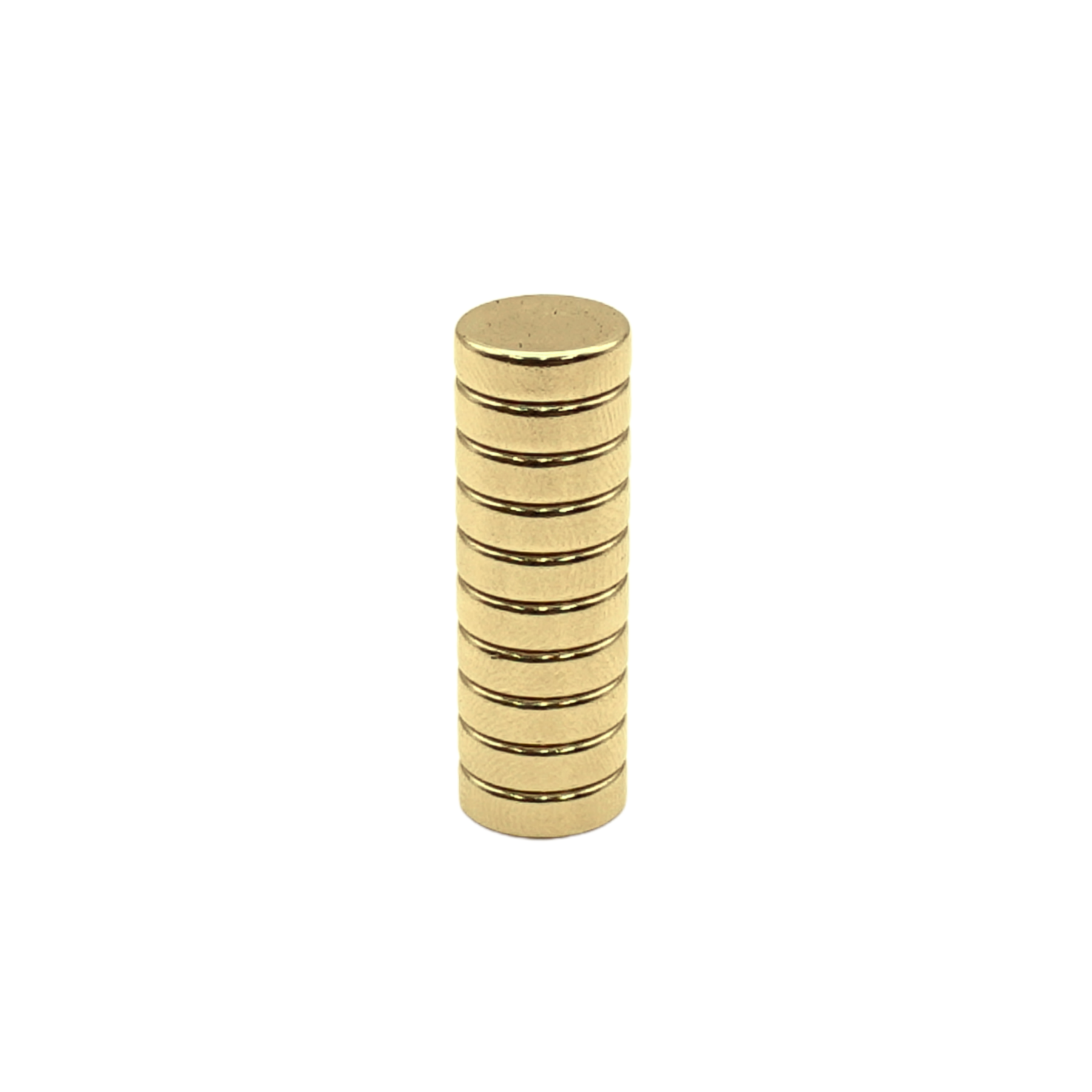 Harrison's Hardware® Rare Earth Magnets Gold Plated 10 Pack