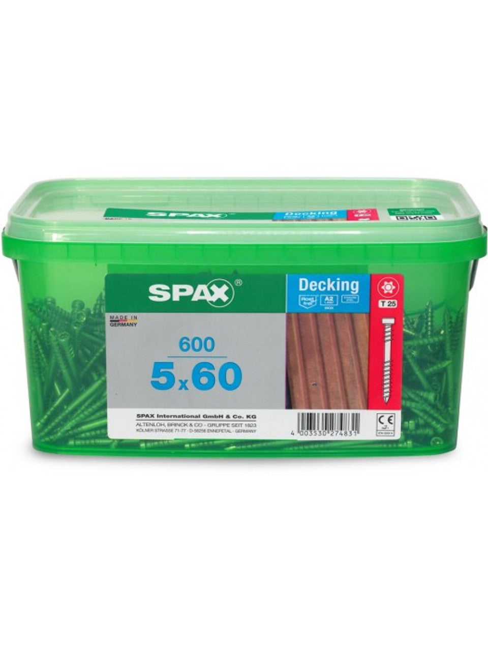 Spax® A2 Decking Screw 5mm
