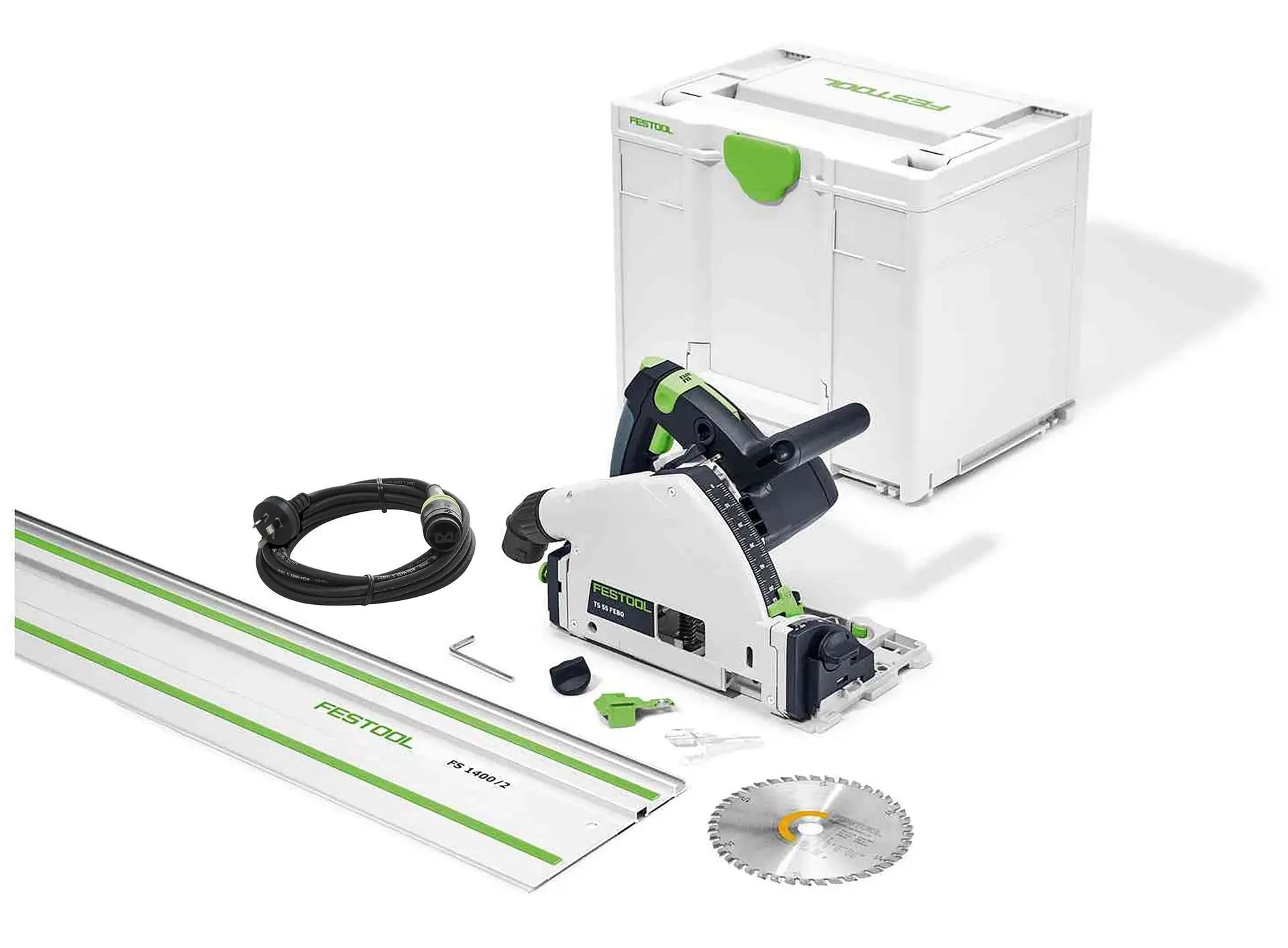 TS55F Plunge Cut Saw with 1400mm Guide Rail Festool - Image 1