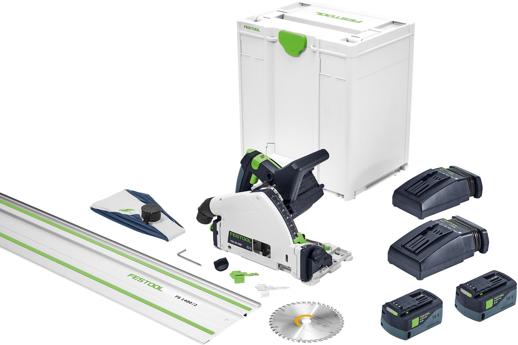 TSC 55K 18V 160mm Cordless Plunge Saw Basic in Systainer - Image 1