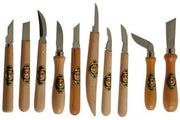 10pce Assorted Wood Carving Knife Set