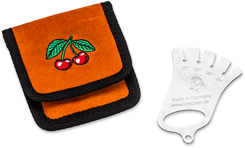 Chisel Angle Gauge in Leather Wallet
