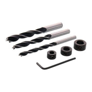 Drill Bit & Stop Set Inc 6mm, 8mm, 10mm Bits & Stops