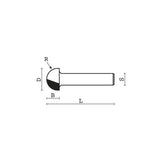 Klein® Core Box Router Bit - 1/4" Shank