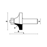 Klein® Round Over Bit - 1/2" Shank