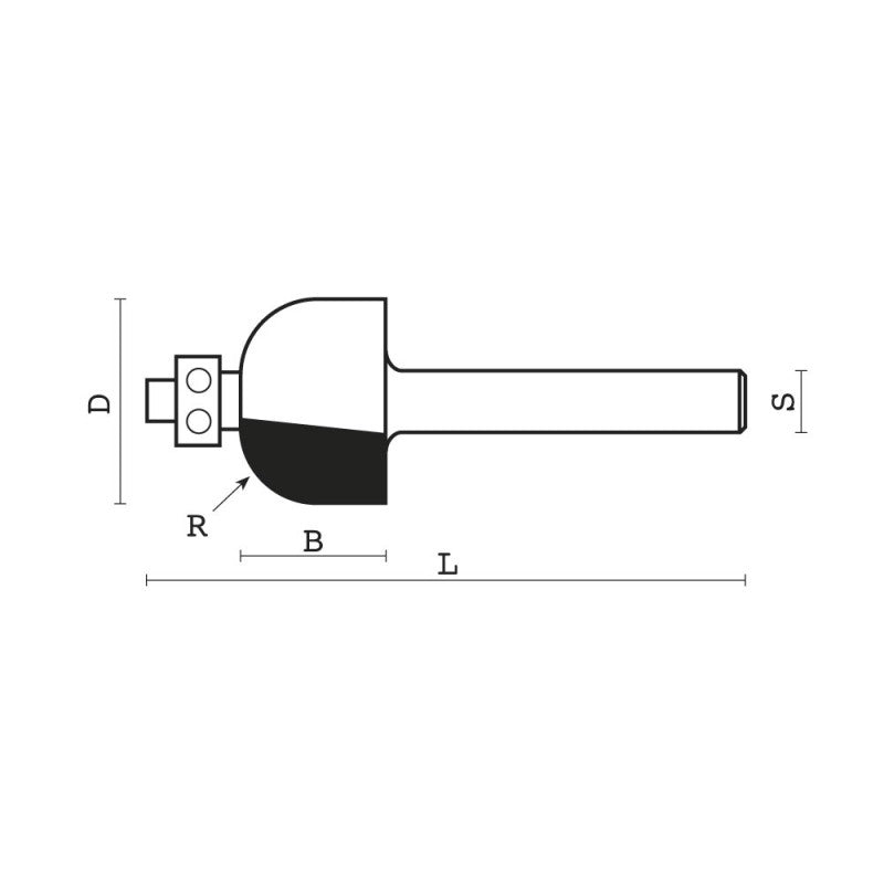 Klein® Cove Router Bit - 1/4" Shank
