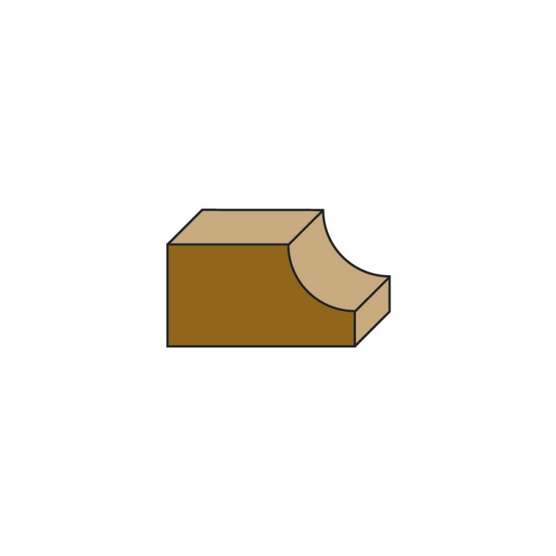 Klein® Cove Router Bit - 1/2" Shank