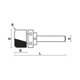 Klein® Bowl and Tray Router Bit - 1/4" Shank