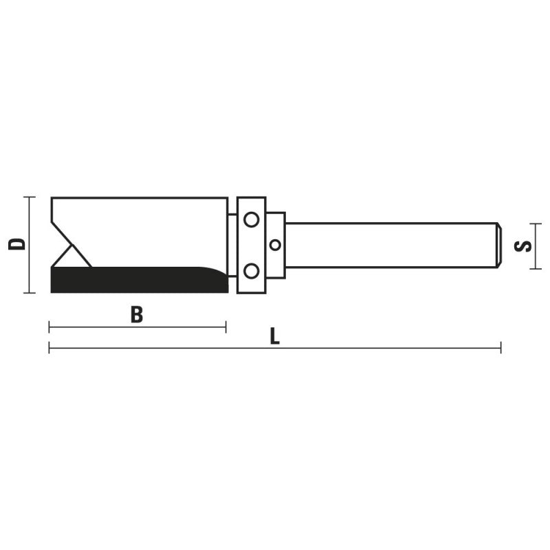 Klein® Pattern Following Flush Trim Router Bit - 1/4" Shank