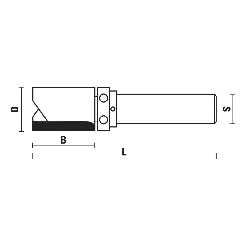 Klein® Pattern Flush Trim Router Bit - 1/2" Shank