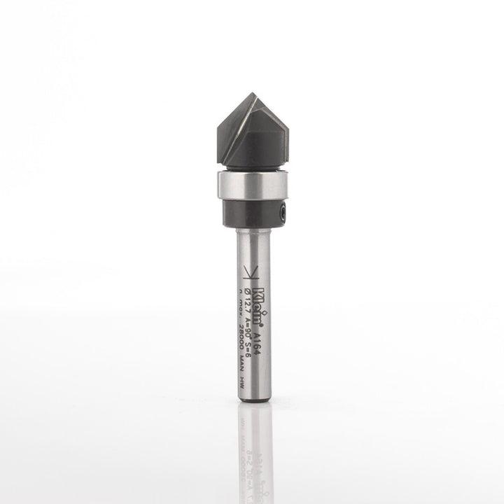 Klein® Pattern Following V-Groove Router Bit - 1/4" Shank