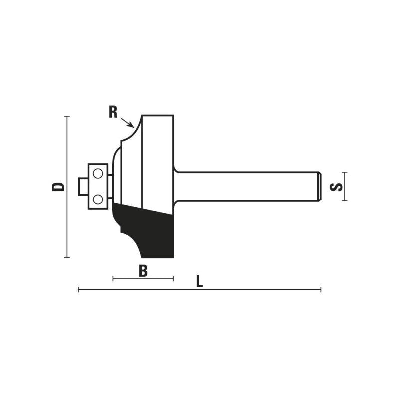 Klein® Ogee Router Bit - 1/4" Shank