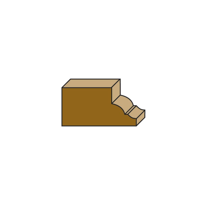 Klein® Ogee Router Bit - 1/4" Shank