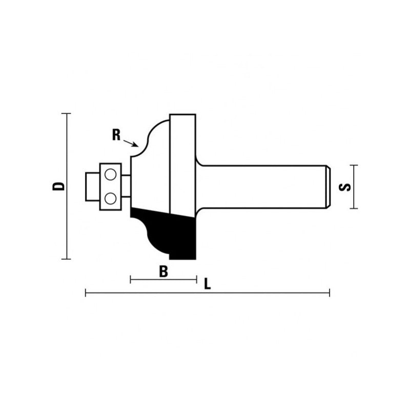 Klein® Ogee Router Bit - 1/2" Shank
