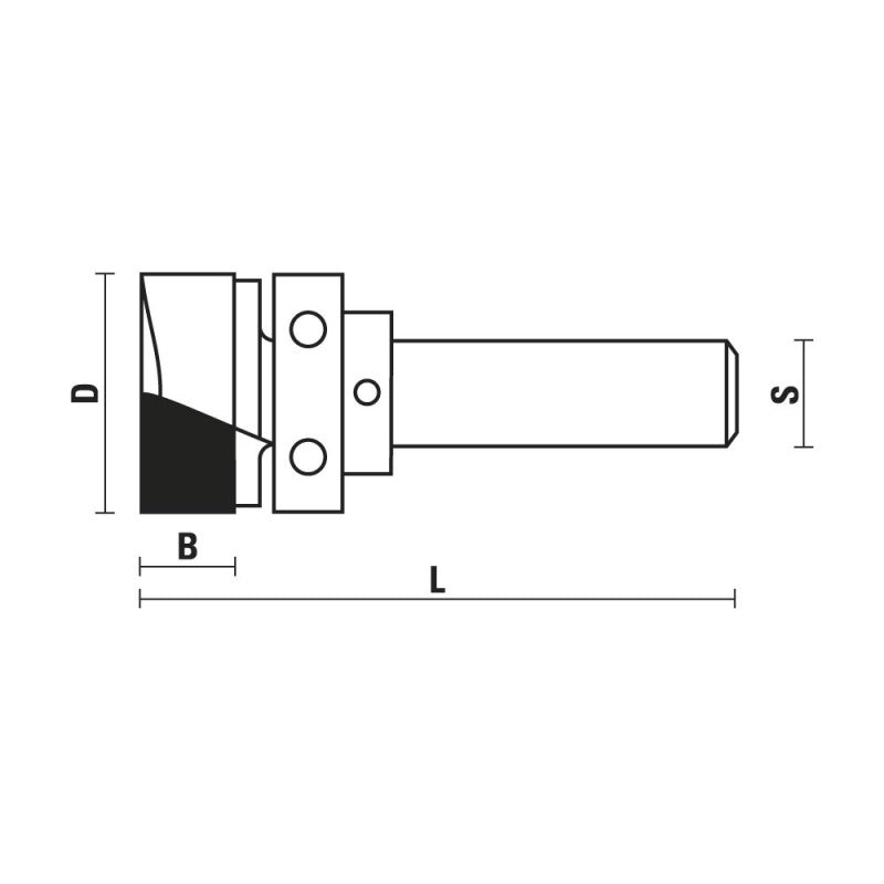 Klein® Pattern Mortising Router Bit - 1/2" Shank