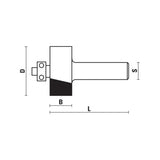 Klein® Rabbeting Router Bit 1/2" Shank