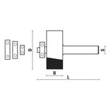 Klein® Rabbeting Router Bit - 1/4" Shank