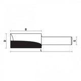 Klein® Straight Router Bit - 1/2" Shank