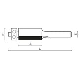 Klein® Flush Trimming Router Bit - 1/4" Shank