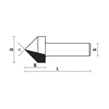 Klein® V-Groove Router Bit - 1/2" Shank