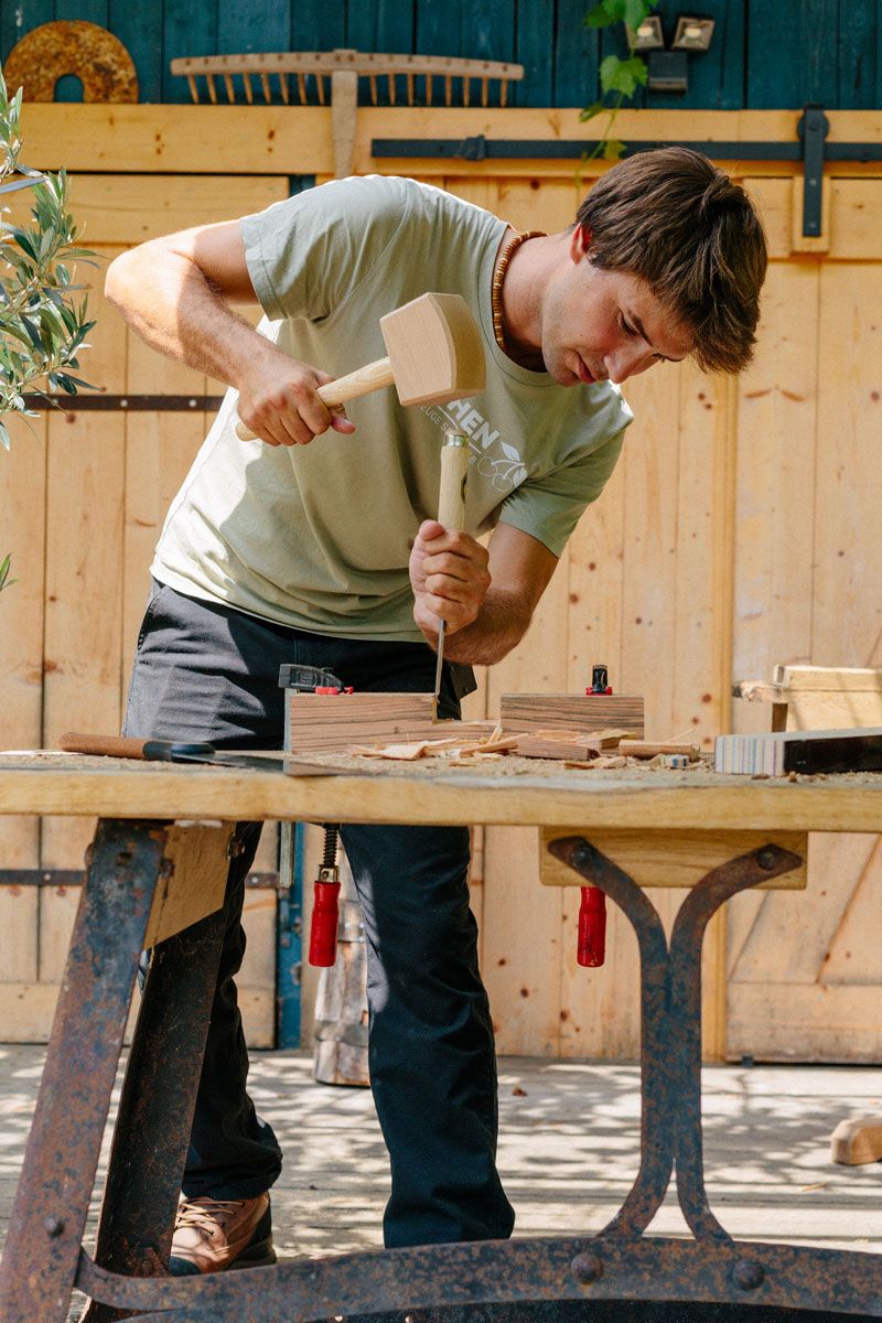 Bench Chisel With Timber Handle