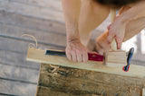 Bench Chisel With Retro Red Handle