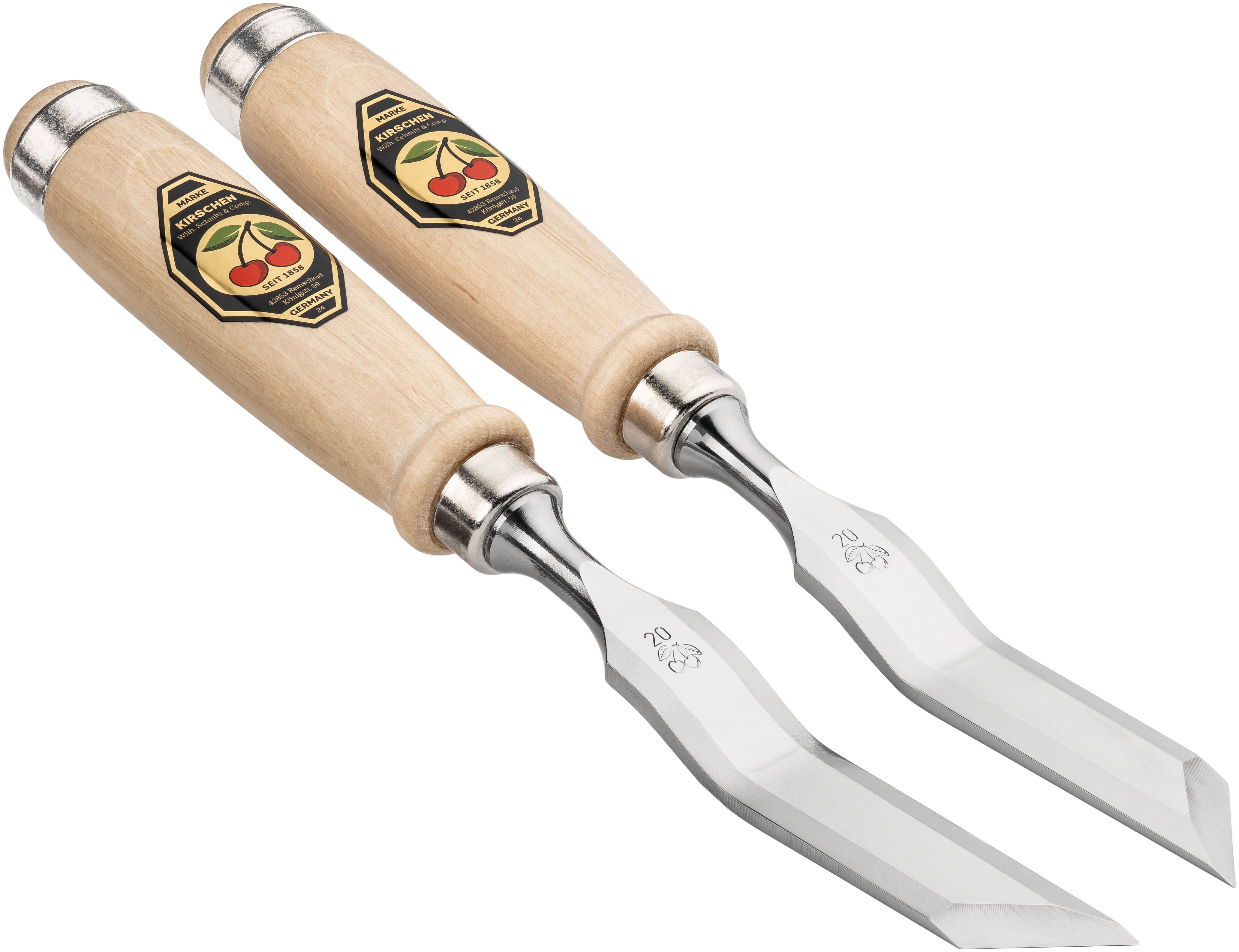 45° Skew Bench Chisel Cranked - (Left & Right Pair)