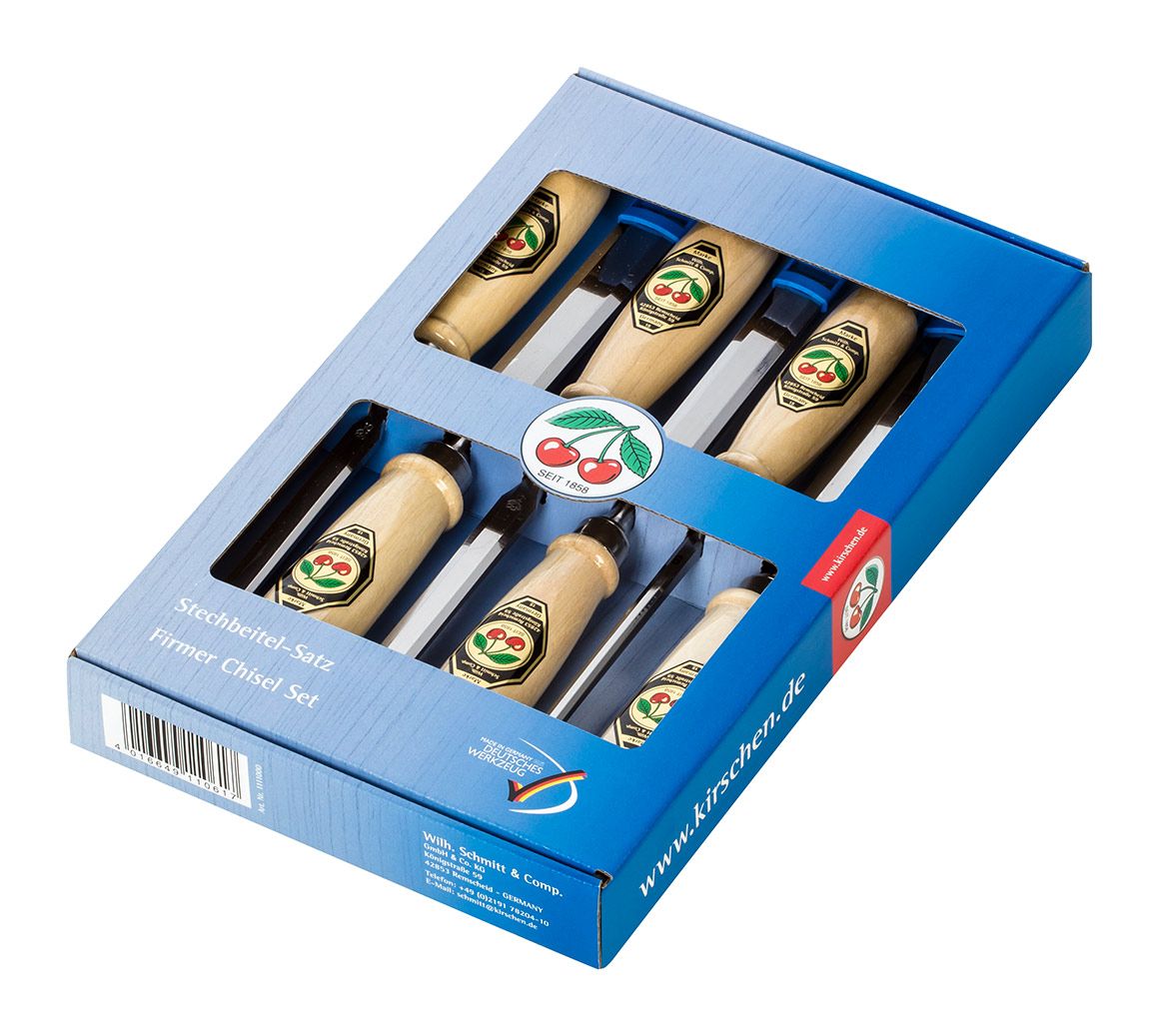 Timber Handle Bench Chisel Set 6-Pce