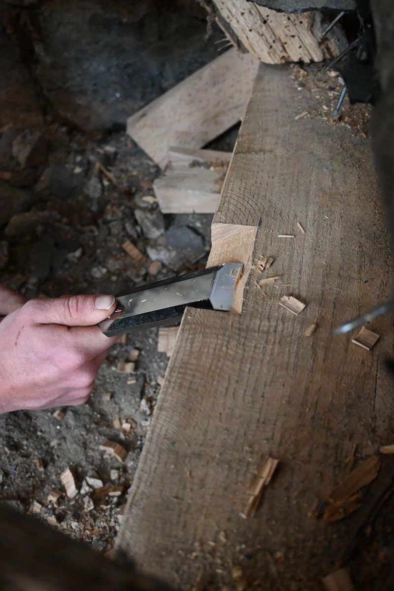 Heavy Duty Register Chisel With Hornbeam Handle