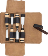 Heavy Duty Register Chisel 4-Pce Set (1205) - in Leather Roll