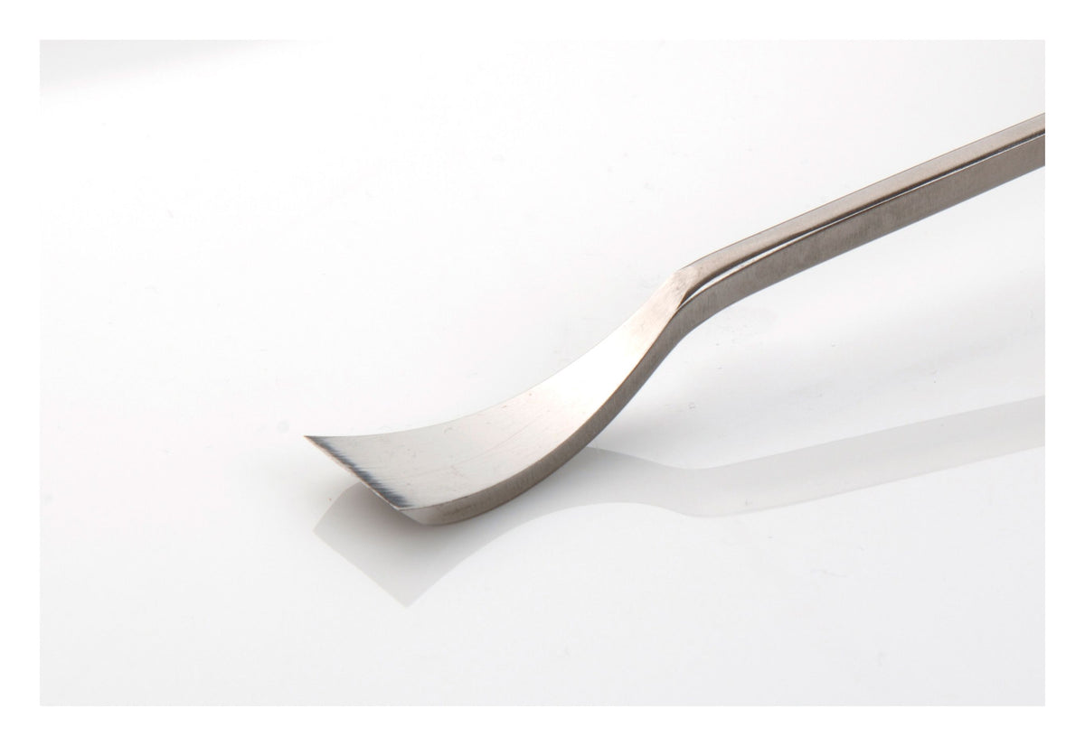 Woodcarving Chisel - Short Bent Flat Edge #1
